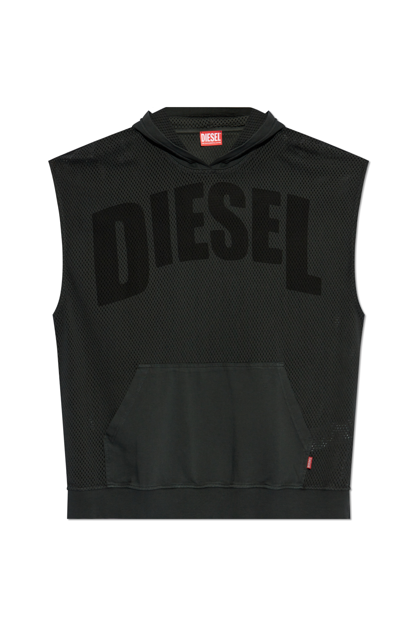 DIESEL｜SLEEVELESS (A13019 0DLAX 9XX) Women's Ribbed-knit turtleneck top | White | Diesel